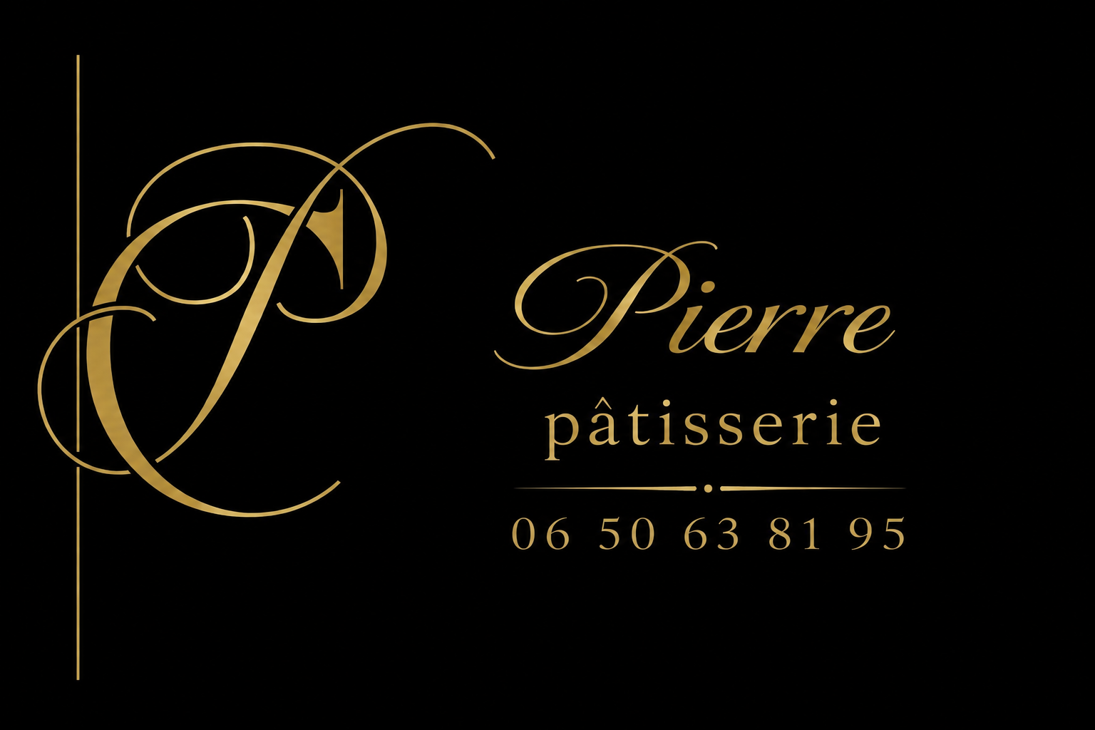 Carte de visite de Pierre Pâtisserie